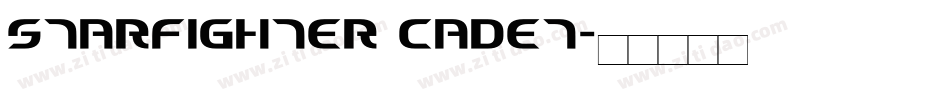 Starfighter Cadet字体转换